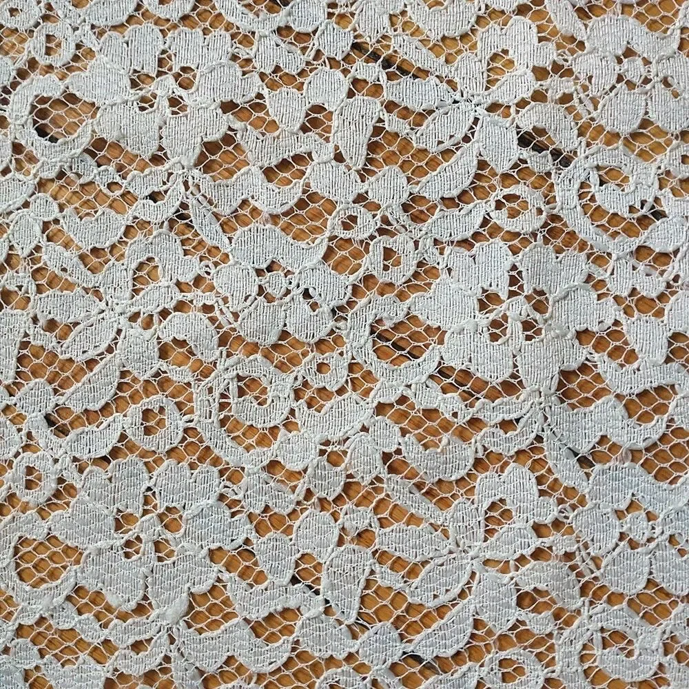 Vintage Table Runner Dresser Scarf Lace Off White Rectangle 15x31